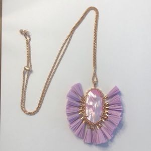Kendra Scott Betsy Necklace - Lavendar & Rose Gold